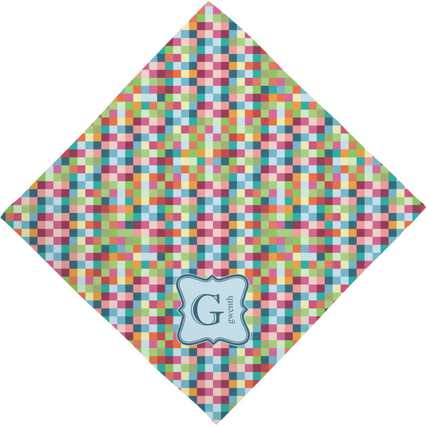 Retro Pixel Squares Bandana - Full View