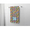 Retro Pixel Squares Bath Towel - LIFESTYLE