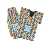 Retro Pixel Squares Bottle Cooler (Personalized)