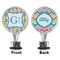 Retro Pixel Squares Bottle Stopper - Front and Back