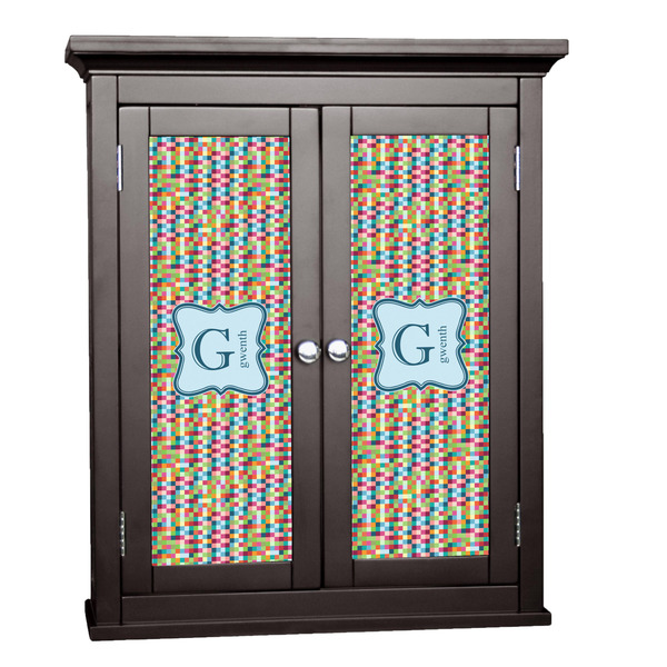Custom Retro Pixel Squares Cabinet Decal - Custom Size (Personalized)