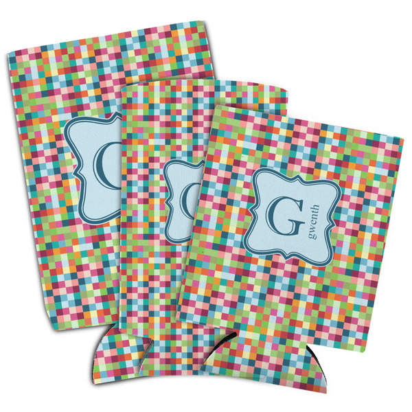 Retro Pixel Squares Can Coolers - PARENT/MAIN