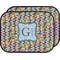 Retro Pixel Squares Car Floor Mats (Back Seat) (Personalized)