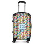 Retro Pixel Squares Suitcase (Personalized)