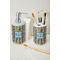 Retro Pixel Squares Ceramic Bathroom Accessories - LIFESTYLE (toothbrush holder & soap dispenser)