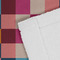 Retro Pixel Squares Close up of Fabric