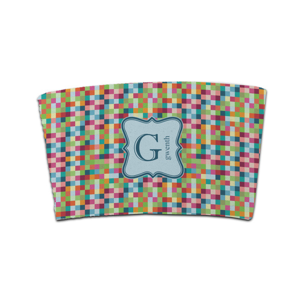 Custom Retro Pixel Squares Coffee Cup Sleeve (Personalized)