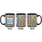 Retro Pixel Squares Coffee Mug - 11 oz - Black APPROVAL