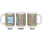 Retro Pixel Squares Coffee Mug - 15 oz - White APPROVAL