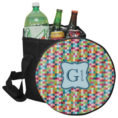 Retro Pixel Squares Collapsible Cooler & Seat (Personalized)