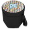 Retro Pixel Squares Collapsible Personalized Cooler & Seat (Closed)