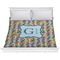 Retro Pixel Squares Comforter - King (Personalized)