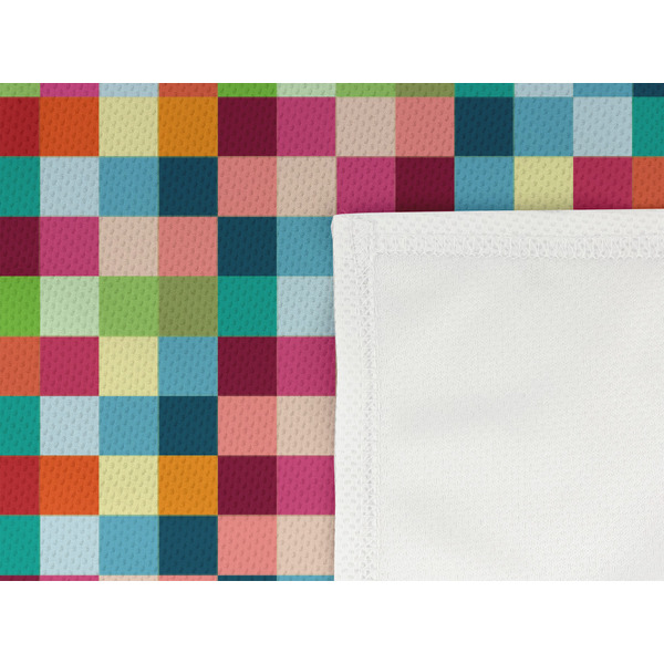 Retro Pixel Squares Cooling Towel- Detail