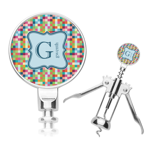 Custom Retro Pixel Squares Corkscrew (Personalized)