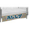 Retro Pixel Squares Crib Skirt w/ Name and Initial