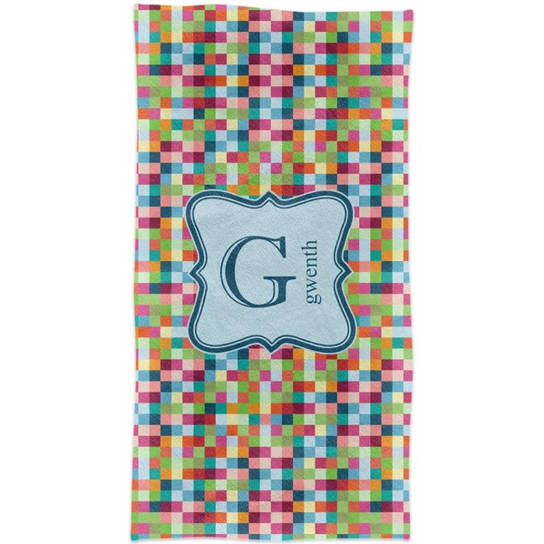 Retro Pixel Squares Crib Comforter/Quilt - Apvl