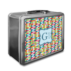 Retro Pixel Squares Lunch Box (Personalized)