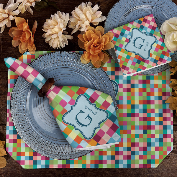 Retro Pixel Squares Dining Set