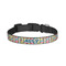 Retro Pixel Squares Dog Collar - Small (Personalized)