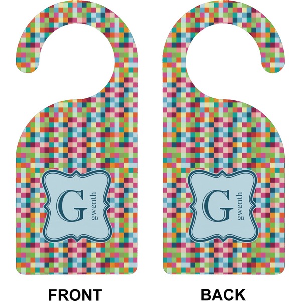 Retro Pixel Squares Door Hanger (Approval)