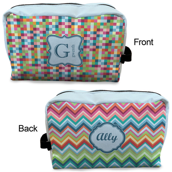 Retro Pixel Squares Dopp Kit - Approval