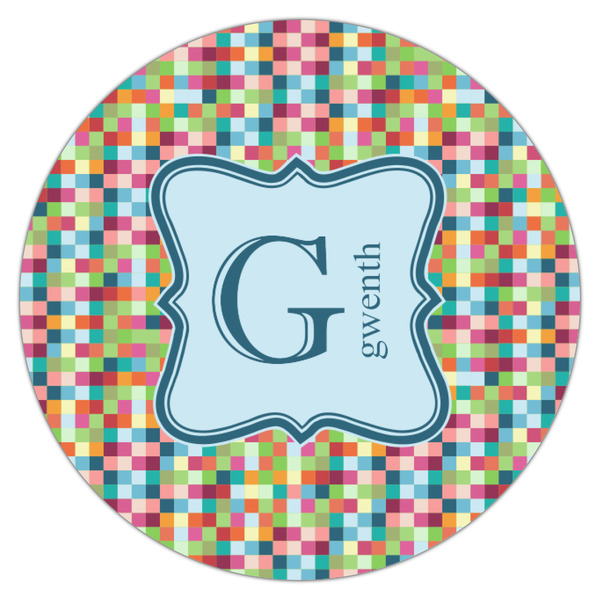 Retro Pixel Squares Drink Topper - Small - Single