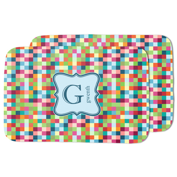 Retro Pixel Squares Drying Dish Mat - MAIN