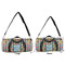 Retro Pixel Squares Duffle Bag Small and Large