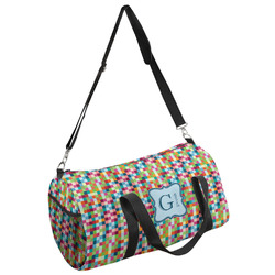 Retro Pixel Squares Duffel Bag (Personalized)