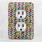 Retro Pixel Squares Electric Outlet Plate - LIFESTYLE