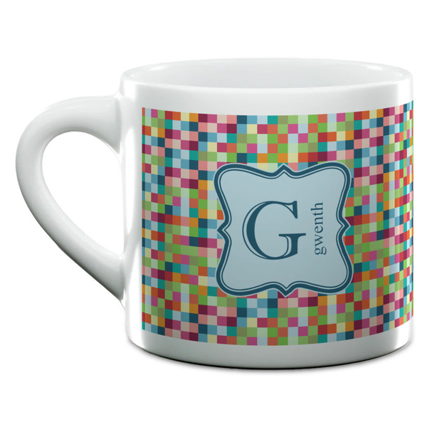 Retro Pixel Squares Espresso Cup - 6oz (Double Shot) (MAIN)