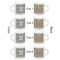 Retro Pixel Squares Espresso Cup Set of 4 - Apvl