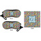 Retro Pixel Squares Eyeglass Case & Cloth (Approval)