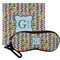 Retro Pixel Squares Eyeglass Case & Cloth Set