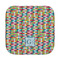 Retro Pixel Squares Face Cloth-Rounded Corners
