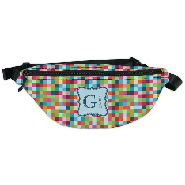Custom Retro Pixel Squares Fanny Pack - Classic Style (Personalized)