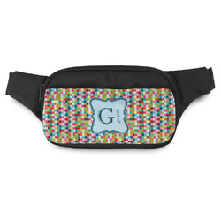 Retro Pixel Squares Fanny Pack - Modern Style (Personalized)