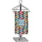 Retro Pixel Squares Finger Tip Towel - Full Print (Personalized)