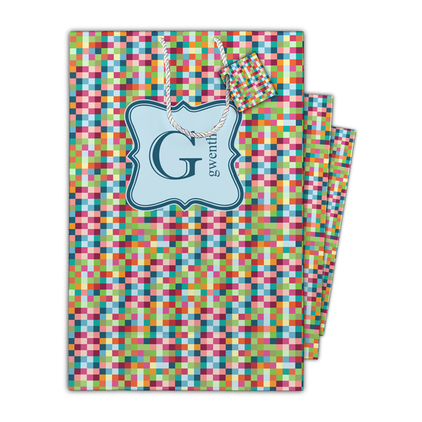 Retro Pixel Squares Gift Bags - Parent/Main