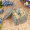 Retro Pixel Squares Gift Boxes with Lid - Canvas Wrapped - Medium - In Context