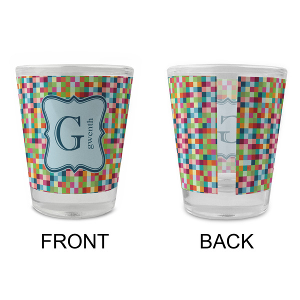 Retro Pixel Squares Glass Shot Glass - Standard - APPROVAL