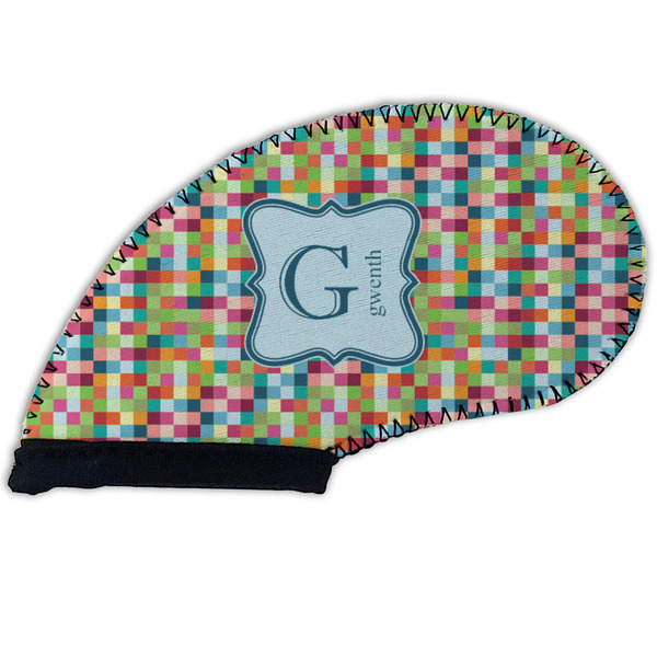 Retro Pixel Squares Golf Club Covers - FRONT