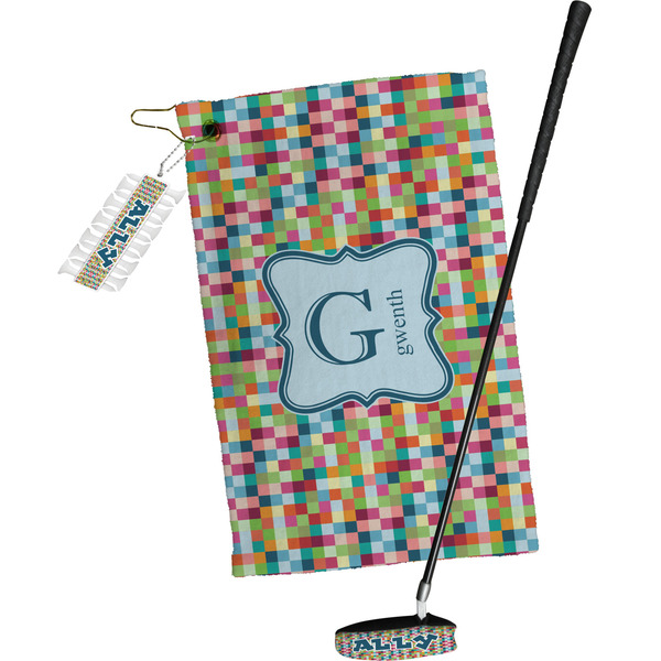 Retro Pixel Squares Golf Gift Kit (Full Print)