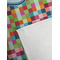 Retro Pixel Squares Golf Towel - Detail