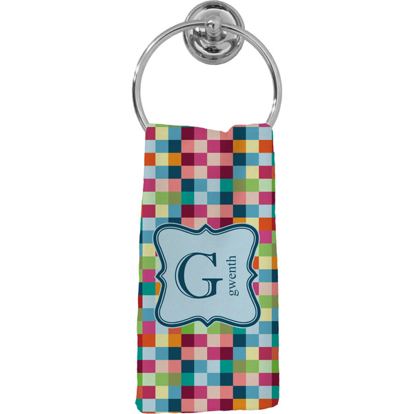Custom Retro Pixel Squares Hand Towel - Full Print (Personalized)