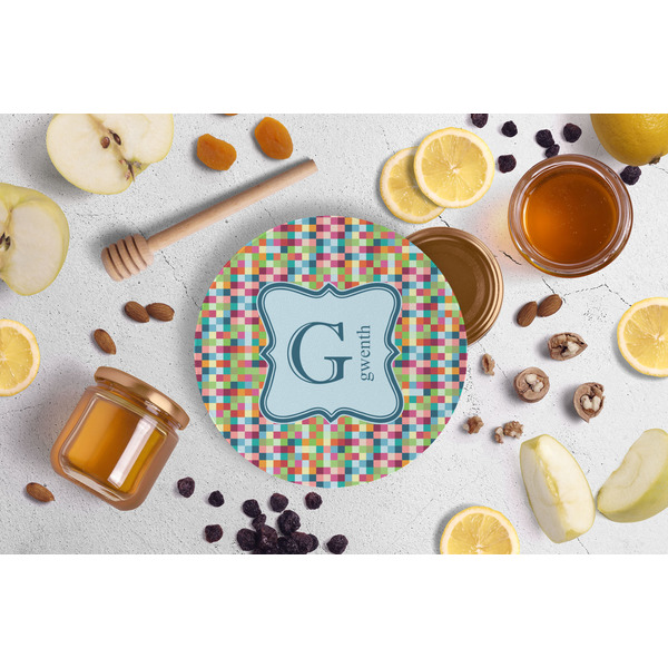 Retro Pixel Squares Jar Opener - Lifestyle Image