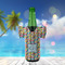 Retro Pixel Squares Jersey Bottle Cooler - LIFESTYLE