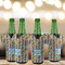 Retro Pixel Squares Jersey Bottle Cooler - Set of 4 - LIFESTYLE