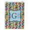 Retro Pixel Squares Jewelry Gift Bag - Gloss - Front
