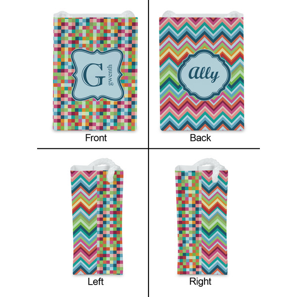 Retro Pixel Squares Jewelry Gift Bag - Matte - Approval